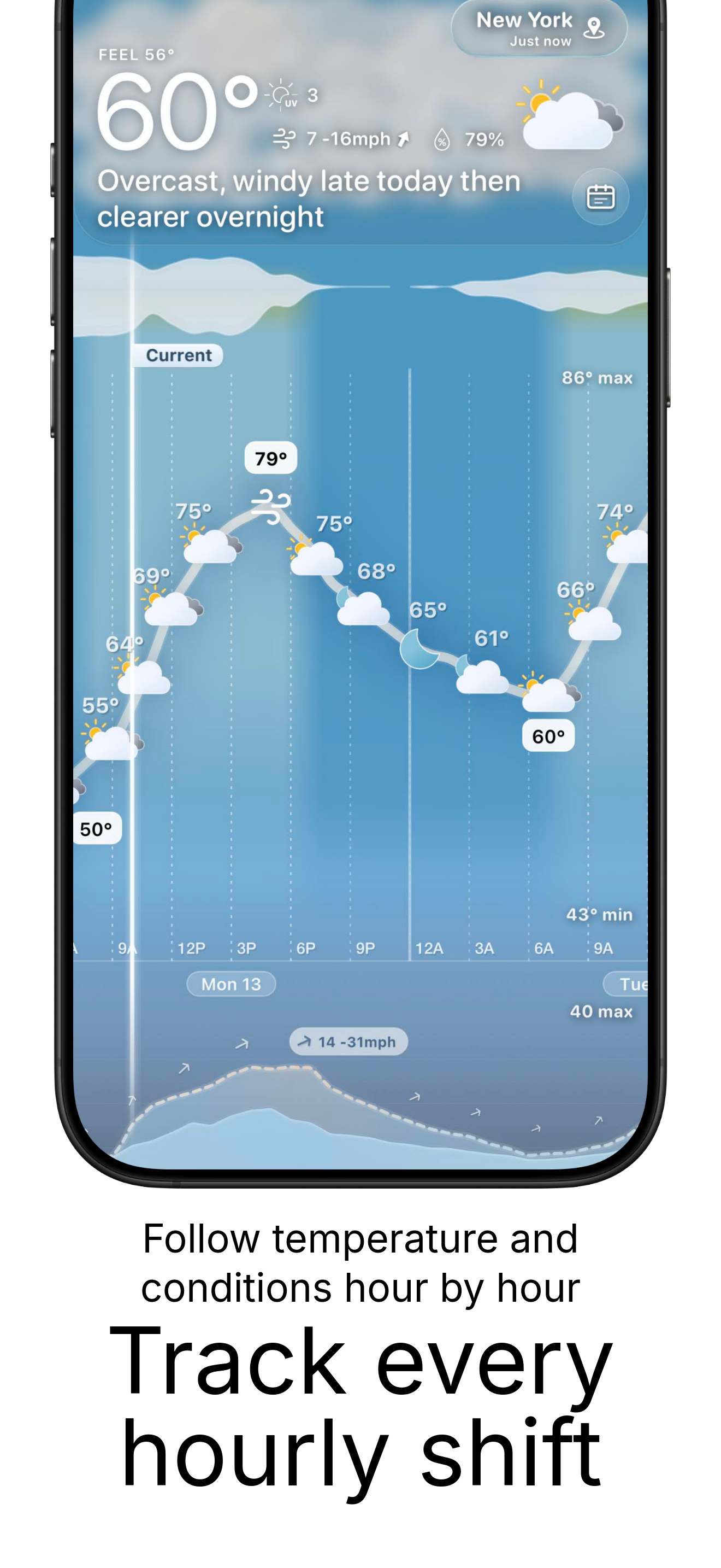 Meteogram screenshot 2
